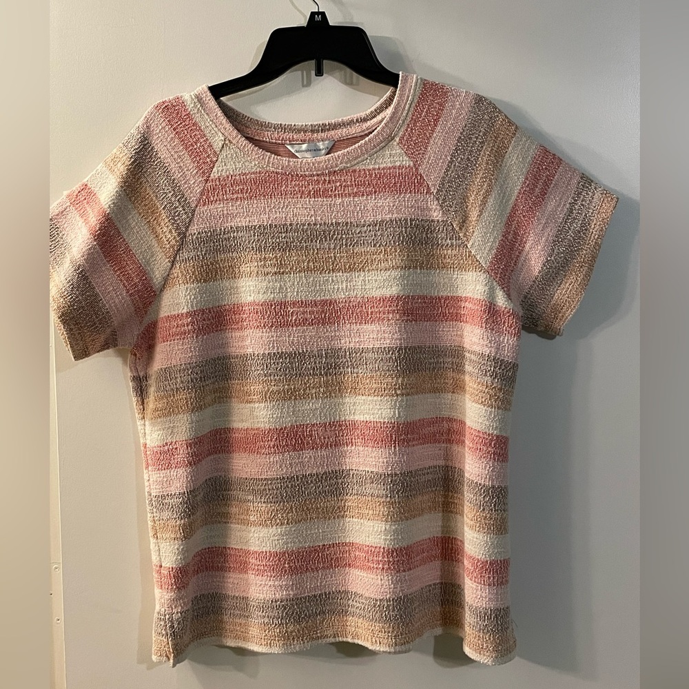 New Christopher & Banks Large striped Knit Top